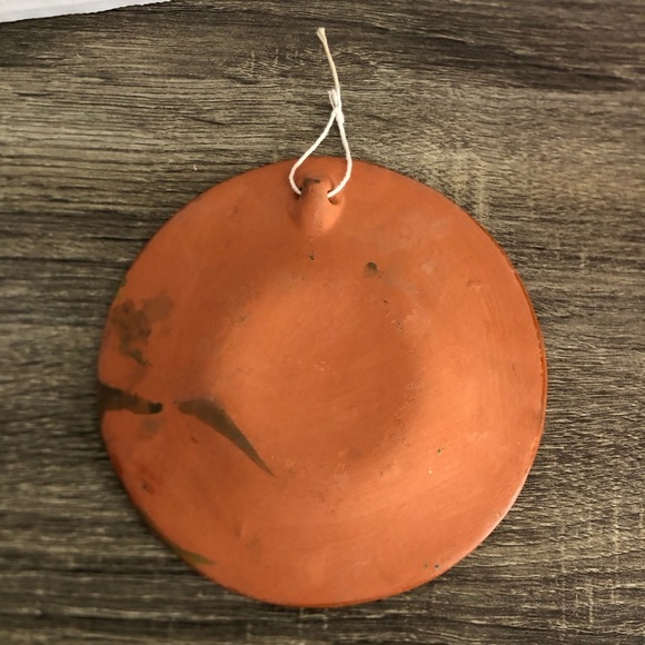 Mexican Hand Painted Clay Decorative Plate - Picture 6 of 11